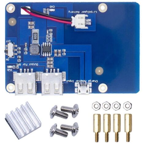 Carte d'extension pour batterie au lithium, double alimentation USB -- (1/5)