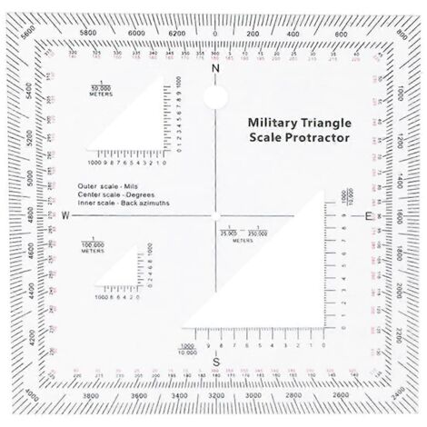 Rapporteur militaire pratique à échelle de coordonnées (1/5)