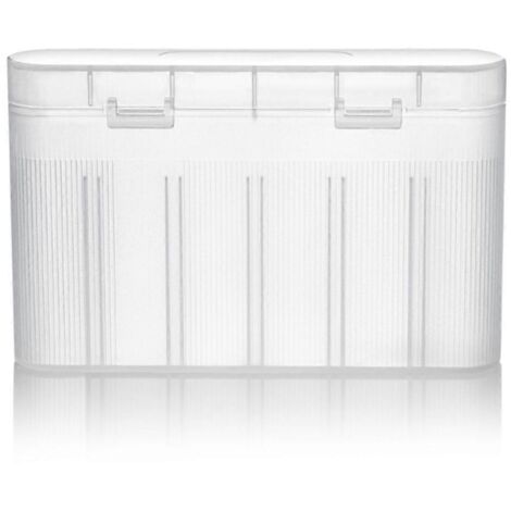 Boîte de rangement portable pour 6 piles AA, AAA et 18650 (1/5)