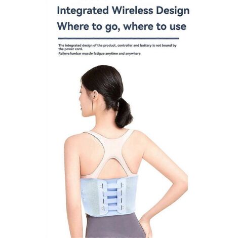 Ceinture de massage EMS sans fil pour la taille avec fonction chauffante et vibrante --- (1/5)