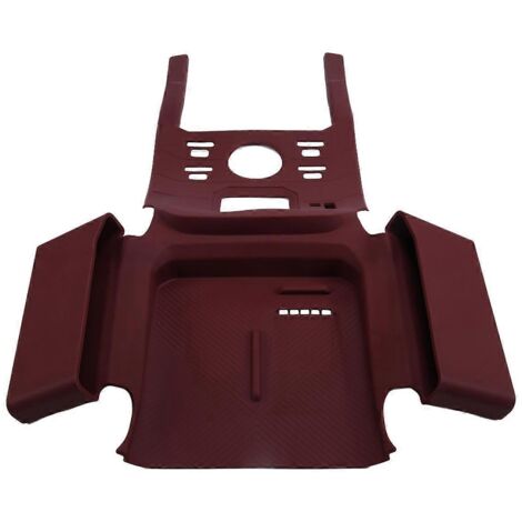 Coussinet en silicone rouge compatible avec le boîtier de commande central Jetour Traveler T2 (1/5)