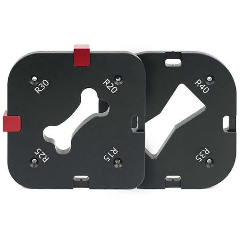 Gabarit de rayon de poche pour défonceuse, gabarit de congé 4 en 1 pour arc en R (1/5)