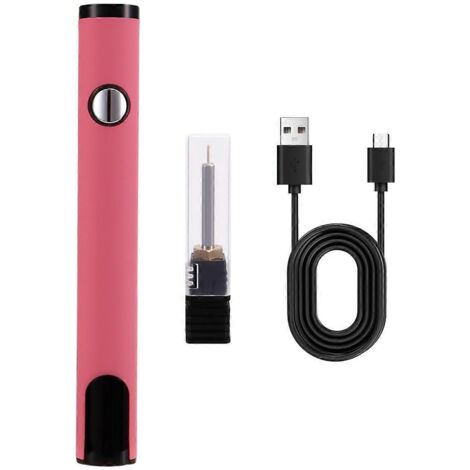 Kit de soudage électrique rose avec stylo à batterie et filetage 510 (1/5)