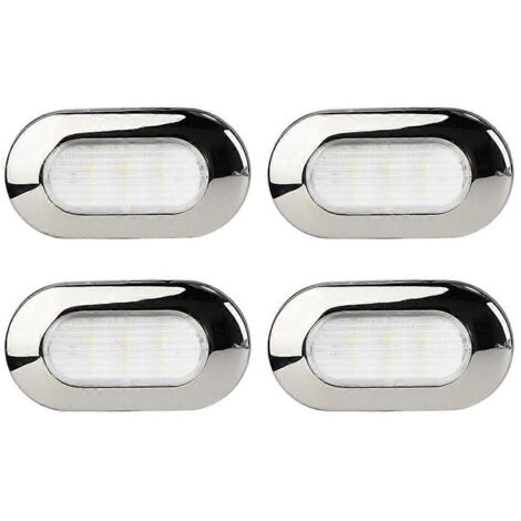 Lot de 4 lampes de courtoisie LED, éclairage d'appoint pour marches et éclairage utilitaire mural -- (1/5)