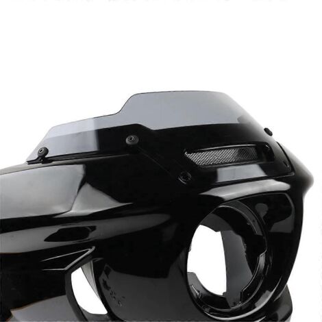 Pare-brise de moto pour Harley, gris fumé (1/5)