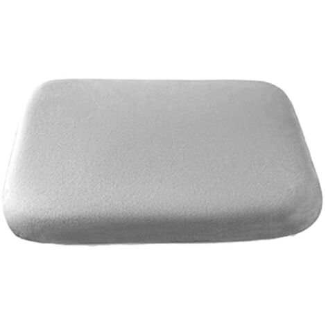 Coussin de bureau ergonomique en coton à mémoire de forme, gris clair. (1/5)