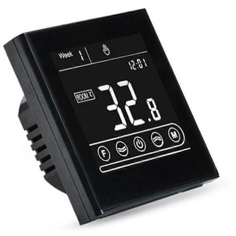 Thermostat intelligent WiFi Tuya Smart, contrôleur de température, noir (1/5)