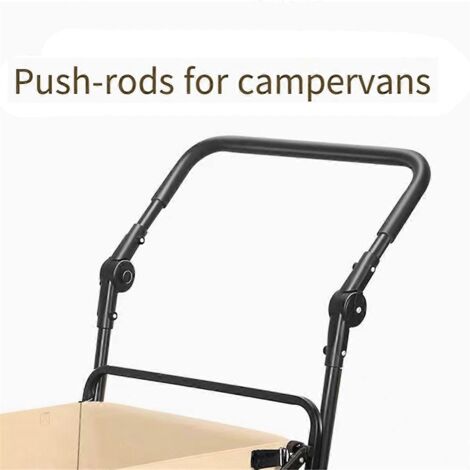 Poignée de poussée pliable pour chariot, poignée extensible pour chariot, accessoires --- (1/5)