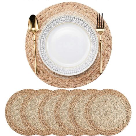 Set de 6 sets de table bohèmes - Sets de table tissés à la main (1/5)