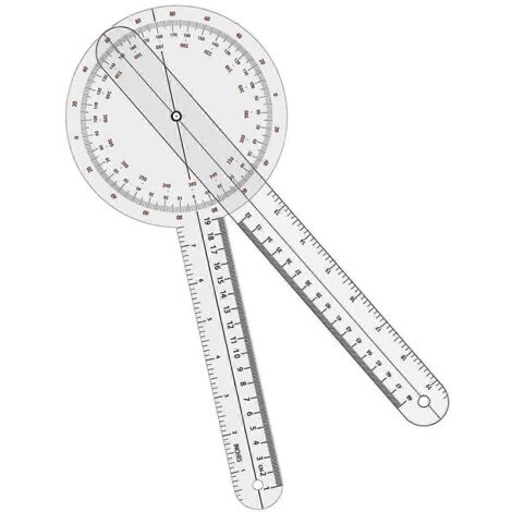 Goniomètre numérique 360 degrés, goniomètre de physiothérapie - 12 pouces (1/5)