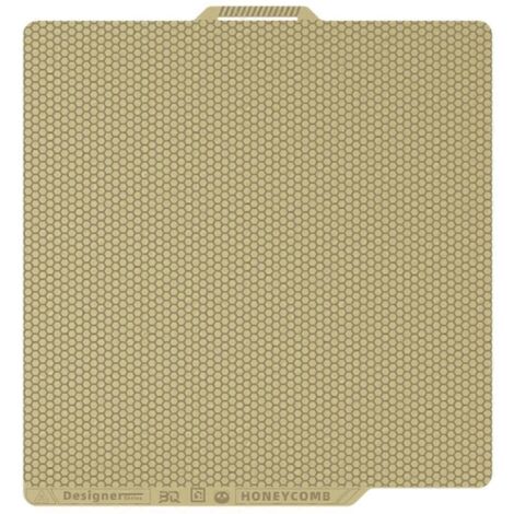 Plateau de construction pour impression 3D à double texture : nid d'abeille et pied-de-poule -- (1/5)