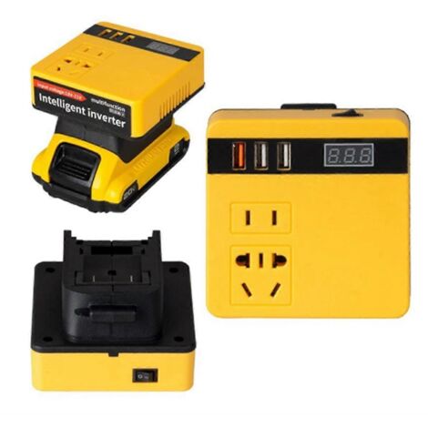 Adaptateur onduleur CC 18 V vers 220 V pour batterie 18 V/20 V (1/5)