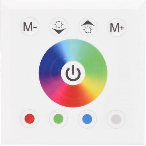 Contrôleur de panneau tactile mural RGB/RGBW blanc DC12V-24V-- (1/5)