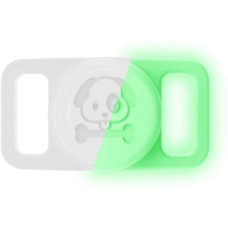 Étui de localisation pour animal de compagnie en silicone transparent, idéal pour les situations de perte. (1/5)