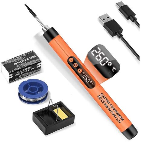Kit de fer à souder électrique numérique USB, outil de soudage à la soudure --- (1/5)