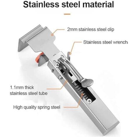 pinces de fixation réglables pour tiroir, clips de fixation pour tiroir -- (1/5)