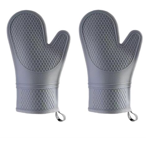 Ensemble de gants de cuisine en silicone antidérapants et résistants à la chaleur, imperméables. (1/5)
