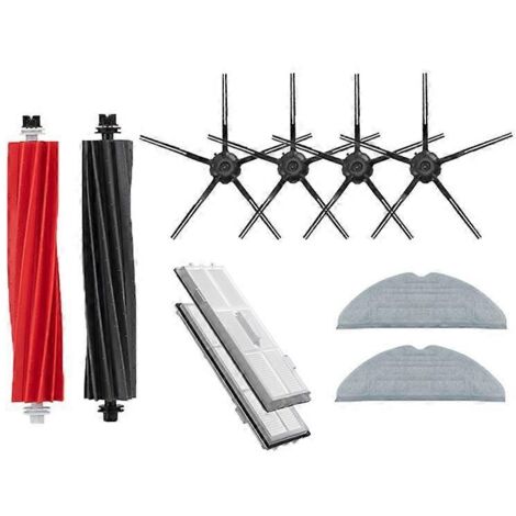Pour brosse rotative d'aspirateur, filtre HEPA et chiffon de nettoyage --- (1/5)