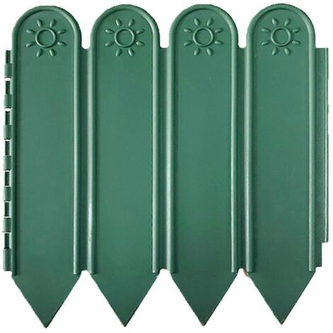 Clôtures portables, bordures de jardin, séparations de patio, vertes-- (1/5)