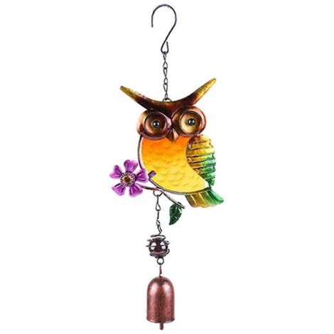 Décoration intérieure et extérieure : Carillon éolien hibou D-- (1/5)