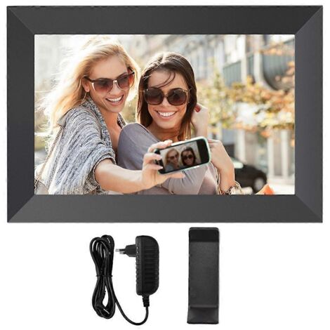 Cadre photo numérique 10,1 pouces 32 Go WiFi, prise européenne (1/5)