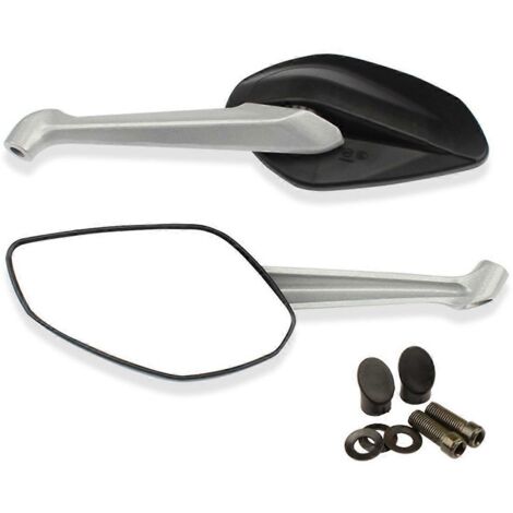 Rétroviseur de moto pour Ducati Diavel 14 Monster Silver-- (1/5)