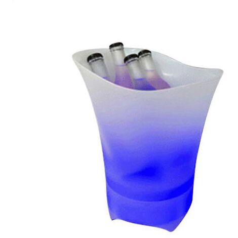 Seau à glace portable avec haut-parleur LED et couleurs vives - Photo couleur (1/5)