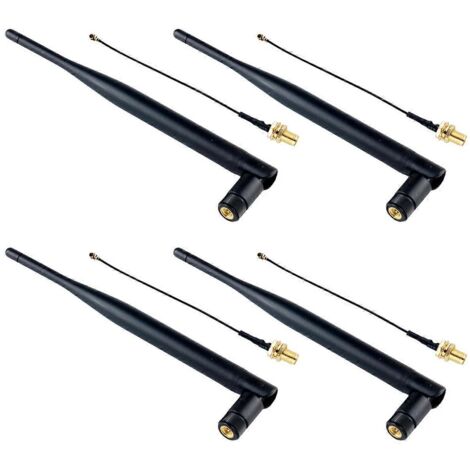 antennes 868 MHz 5 dBi SMA mâle avec câble d'extension IPEX (1/5)