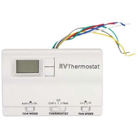 Thermostat numérique mural 83303862 pour camping-car - Pièces de rechange - Blanc (1/5)