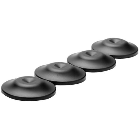 4 patins de pieds noirs pour amplificateur, haut-parleur et enregistreur. (1/5)