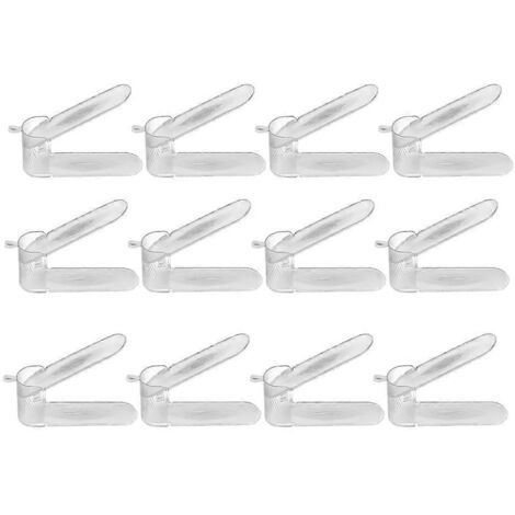 Lot de 12 emplacements pour chaussures, organisateur de placard, support à chaussures réglable. (1/5)