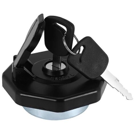 Bouchon de réservoir d'essence avec clé pour NPR NQR 4HK1 Noir-- (1/5)