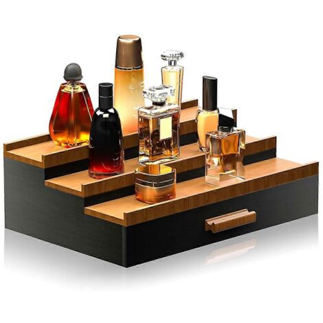 Boîte de rangement en bois pour cosmétiques, présentoir à parfums --- (1/5)