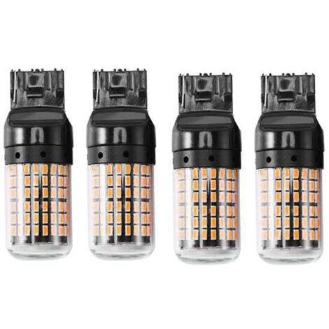 Lot de 4 feux de recul/clignotants Canbus T20 7440 ultra-lumineux (1/5)