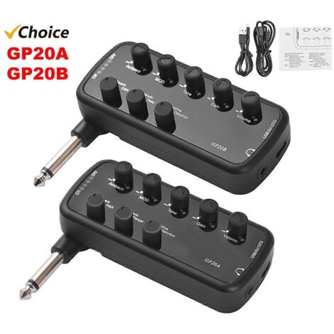 Amplificateur de casque portable pour instrument de musique basse électrique --- (1/5)