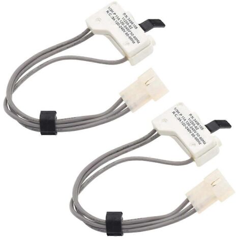 Lot de 2 ensembles d'interrupteur de porte de sèche-linge 3406105 pour-- (1/5)