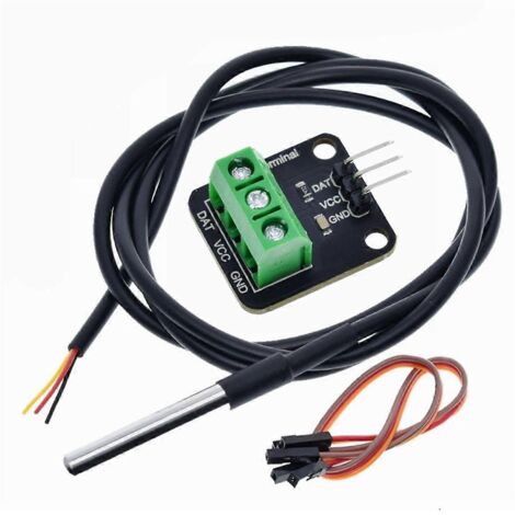 Kit de module de capteur de température DS18B20, adaptateur de câble pour capteur numérique --- (1/5)