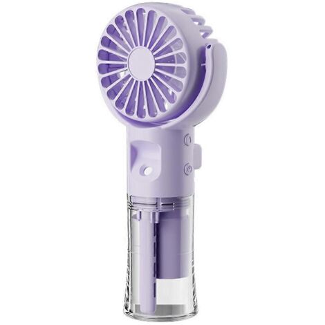 Ventilateur brumisateur portable F4, humidificateur, à suspendre autour du cou, violet (1/5)
