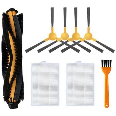 Pour aspirateur robot C30B : brosse latérale principale, filtre HEPA et chiffon de nettoyage. (1/5)