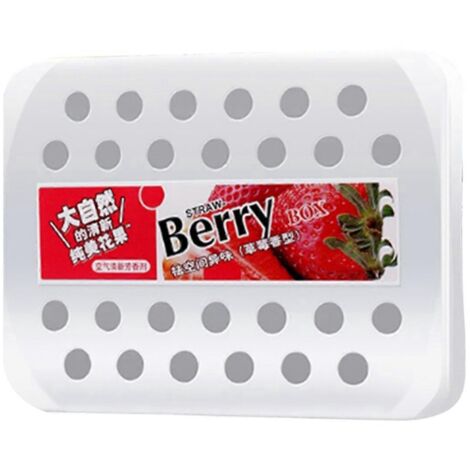 Désodorisant solide pour voiture 230 g, parfum fraise (1/5)