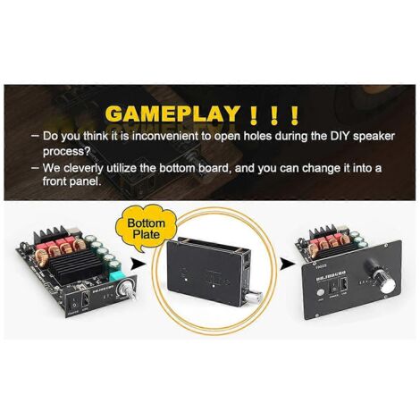 Carte d'amplificateur Bluetooth -1002S 100W+100W 12-24V A-- (1/5)