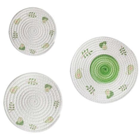 Sets de table ronds tissés antidérapants pour salle à manger C-- (1/5)