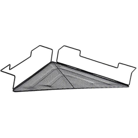 Étagère d'angle en fil métallique pour bureau, rangement pour divers articles - (1/5)