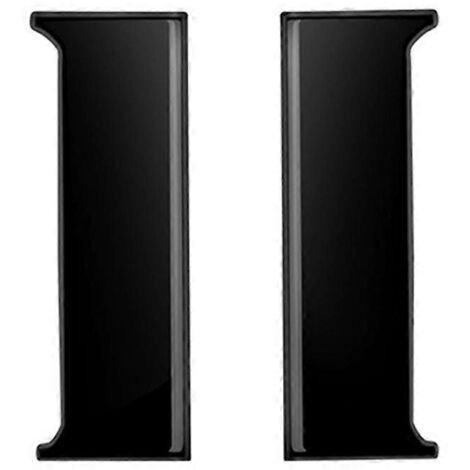 Autocollant de garniture de poignée de porte centrale de voiture pour noir brillant-- (1/5)