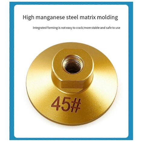 2PCS 100 M10 Tête de meulage plate brasée Pierre de polissage abrasive-- (1/5)