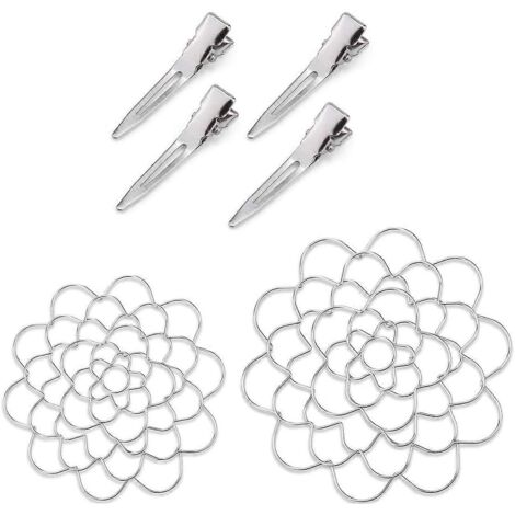 Support pour arrangement floral, couvercle pour plantes, argent - (1/5)