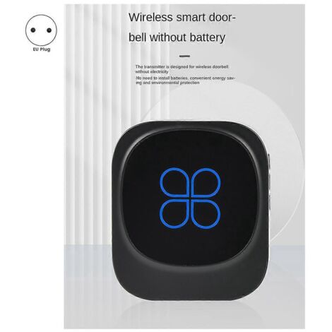 Sonnette de porte intelligente sans fil étanche IP68 avec prise UE (1/5)