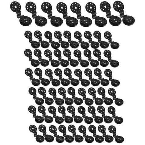 Pinces de fixation réutilisables pour toile d'ombrage, robustes et faciles à utiliser. (1/5)