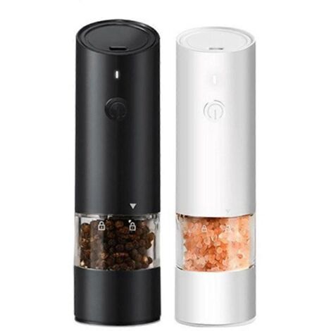 Ensemble moulin à sel et à poivre électrique, rechargeable par USB --- (1/5)
