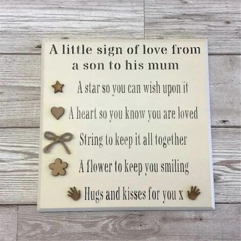 Plaque en bois « Nounou », cadeau pour nounou, nounou, plaque en bois, on adore notre nounou -- (1/5)